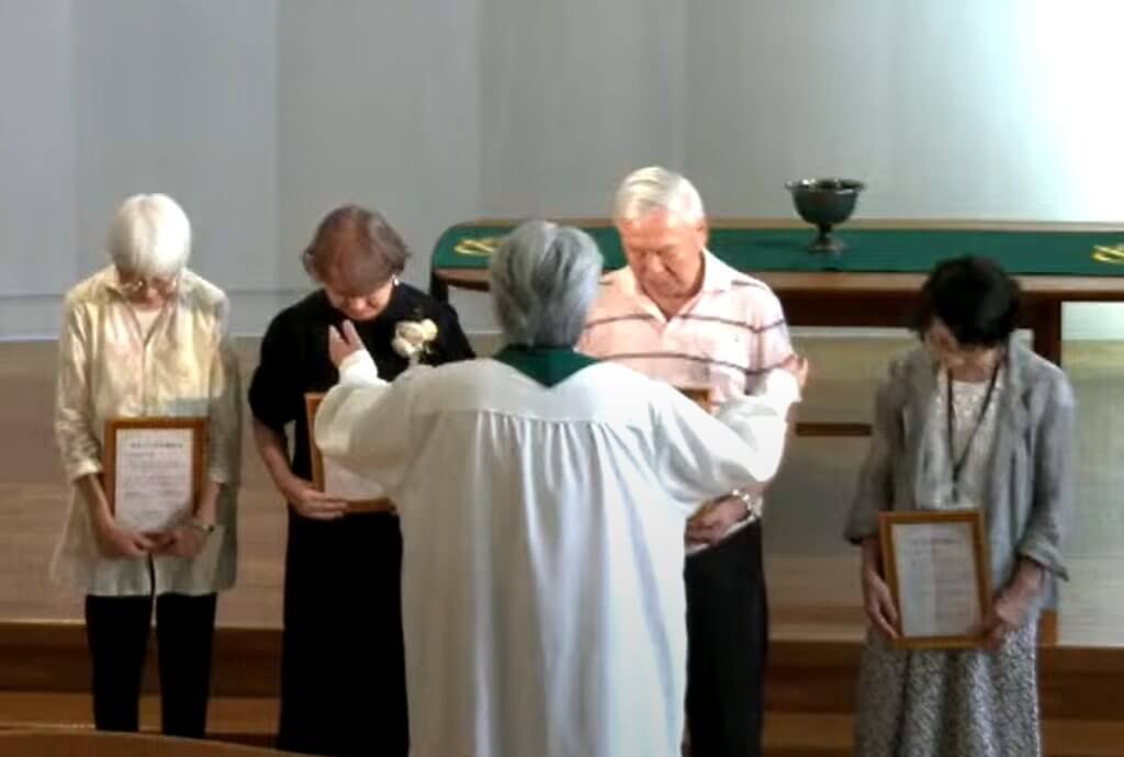 受洗50年顕彰式